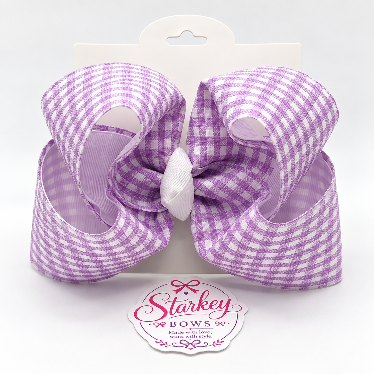 5" Purple Gingham