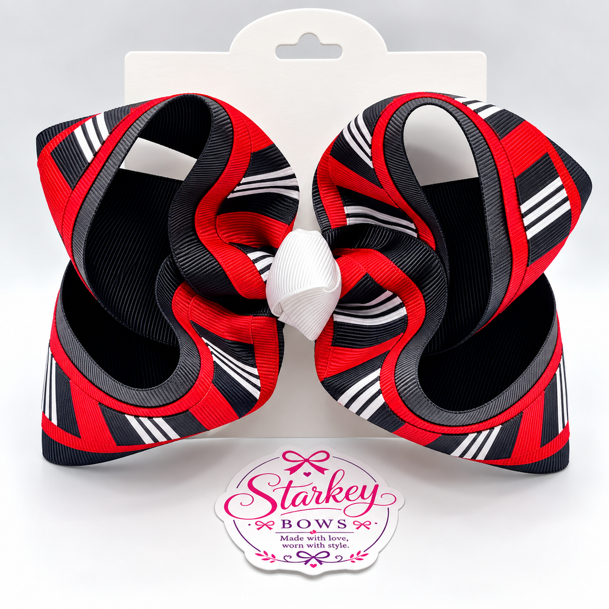 5'' Red & Black Spirit Boutique Bow