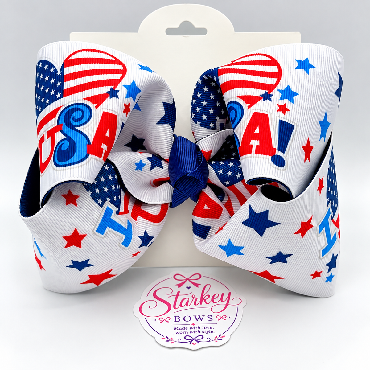 5'' USA Stars & Stripes Boutique Bow