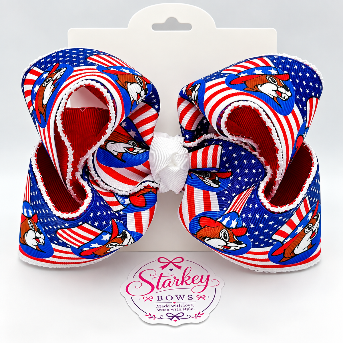 5'' Buc-ee’s Inspired Patriotic Boutique Bow
