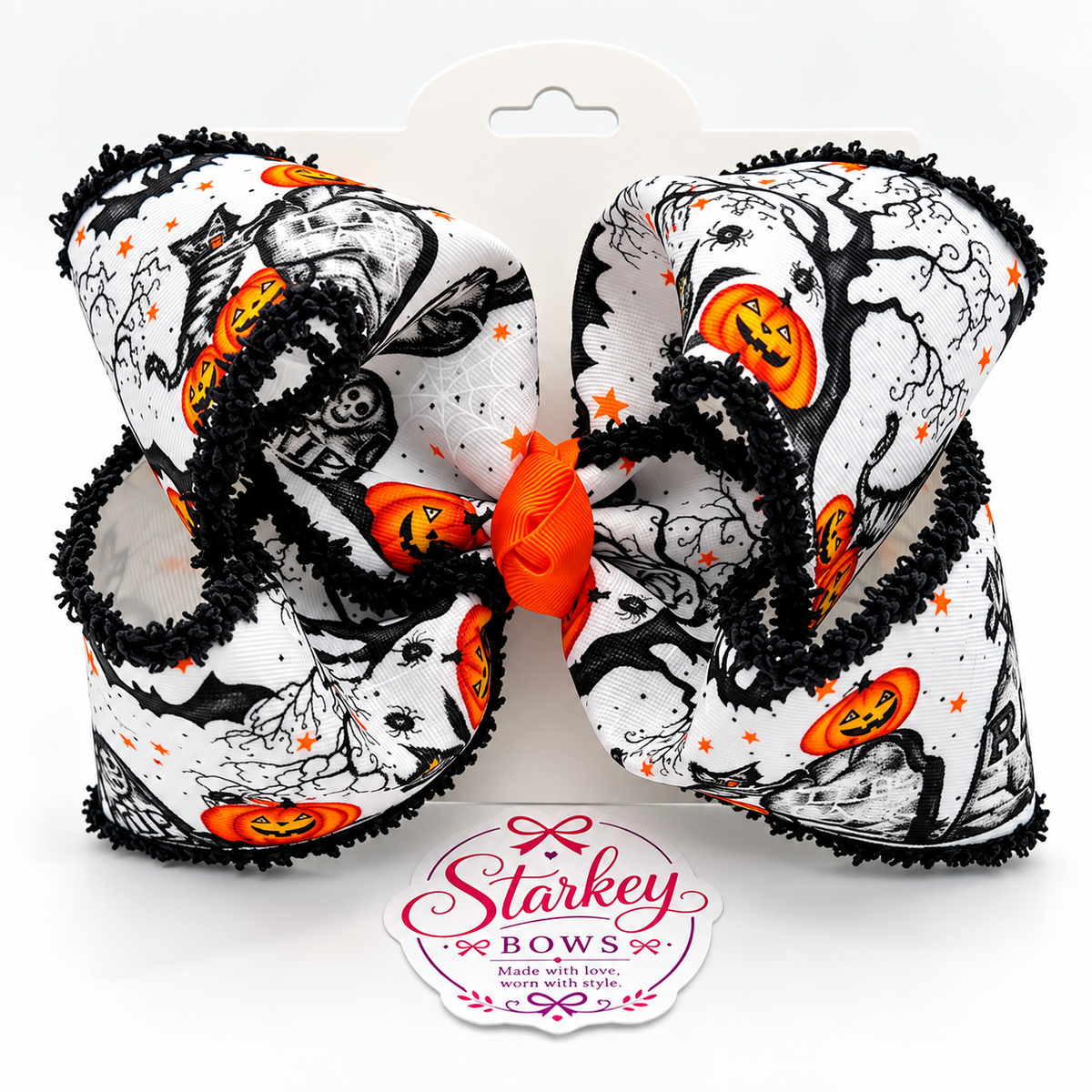5'' Vintage Spooky Halloween Boutique Bow