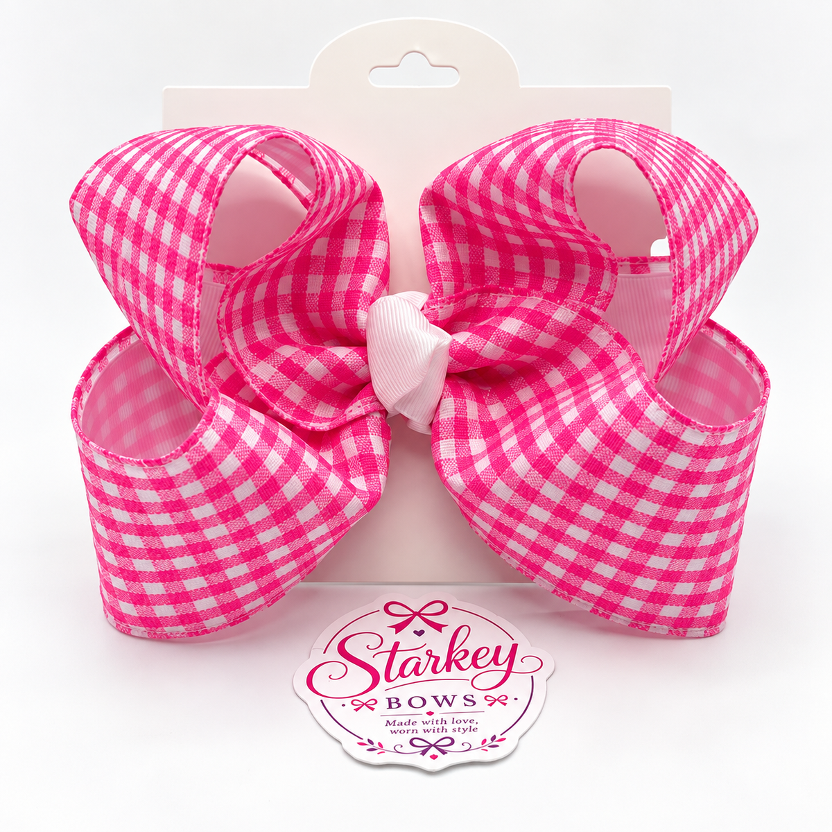 5" Pink Gingham