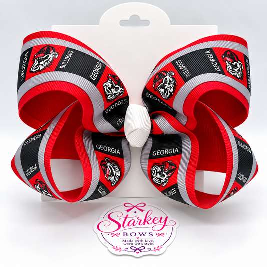 5'' Georgia Bulldogs Game Day Boutique Bow