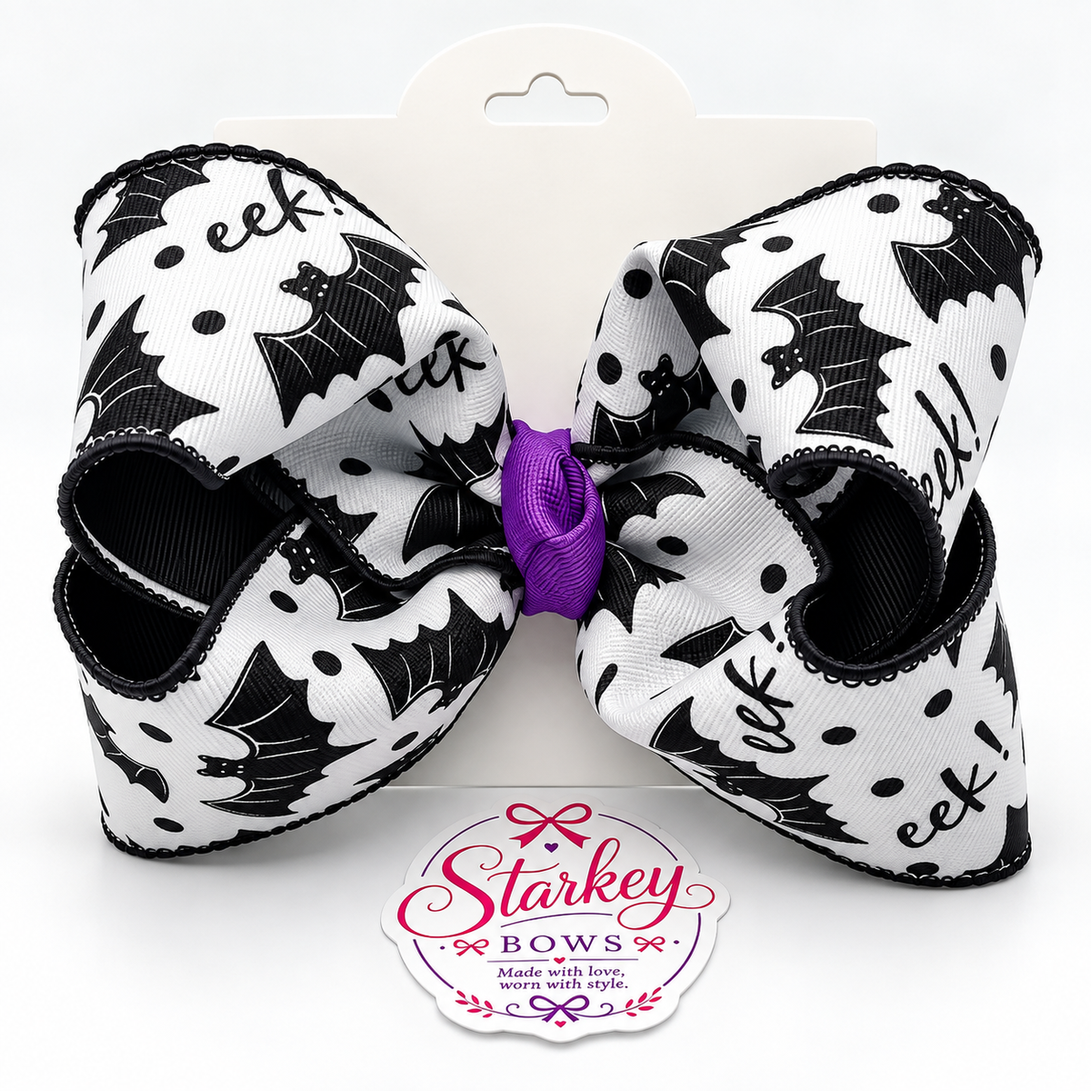 5'' Eek! Halloween Bat Boutique Bow
