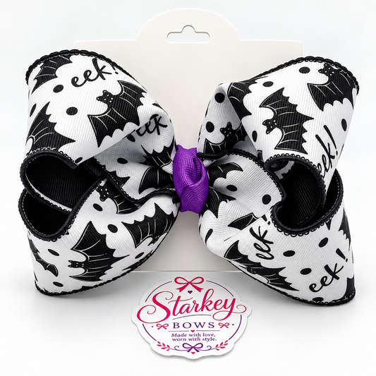 5'' Eek! Halloween Bat Boutique Bow